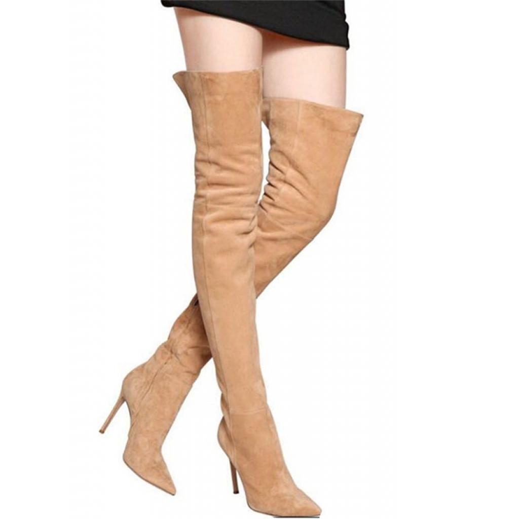 pointed toe tall boots